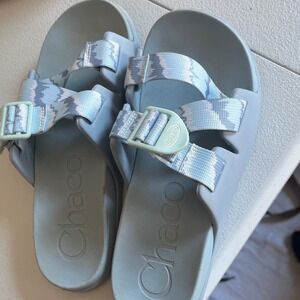 Women's Chaco's Sandals Size 8 US Blue Gray Camo